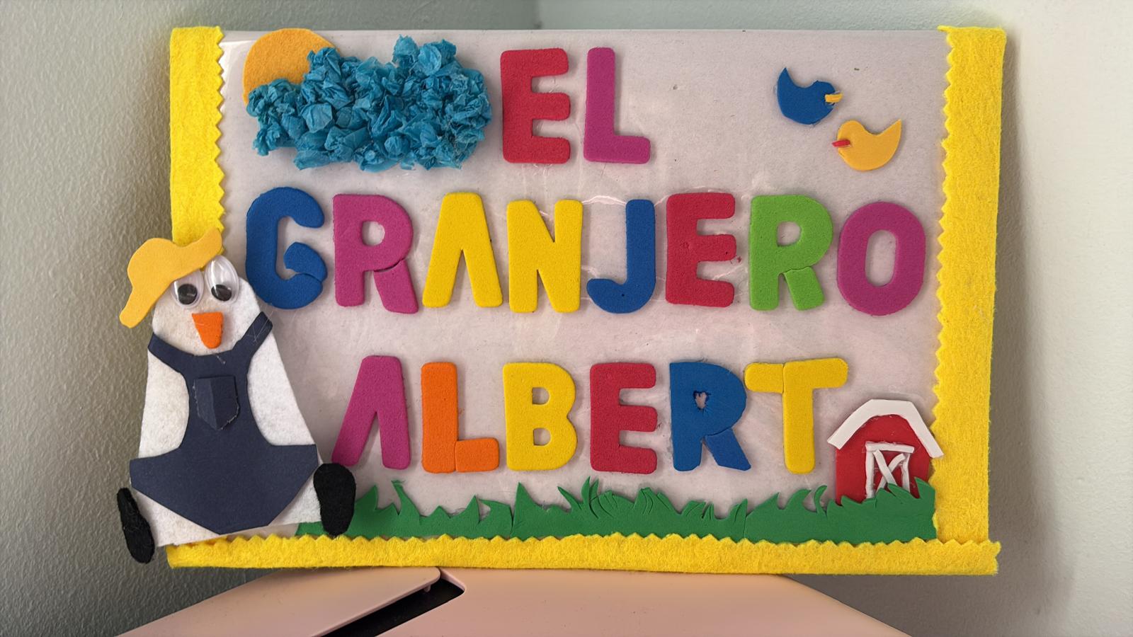 Cartel del cuento original El granjero Albert