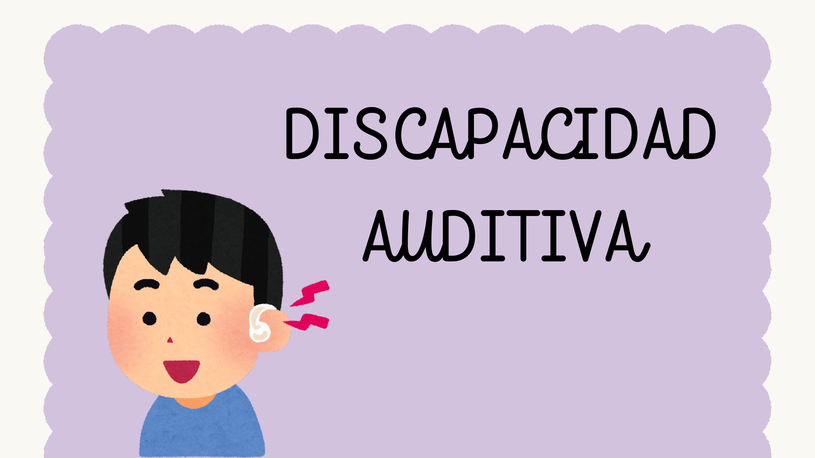 Diapositiva de la presentación Discapacidad auditiva
